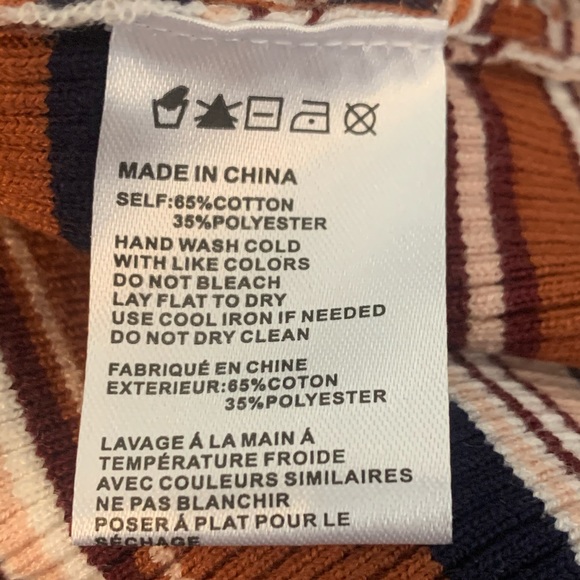 NWOT Paper Crane Stripe Button Up Sweater sz Small - Picture 4 of 5